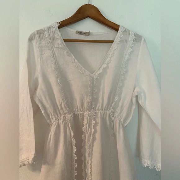 Valentina White Mini Dress - Picture 3 of 12